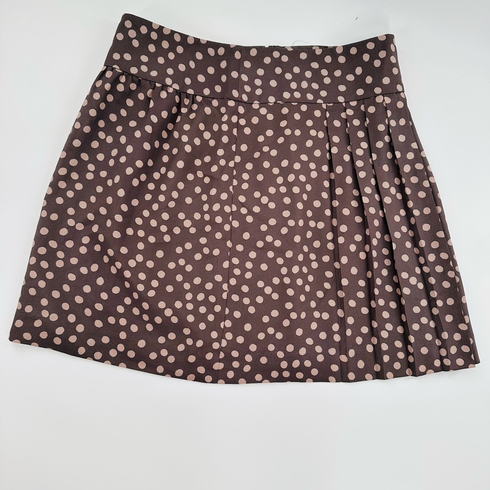 Ann Taylor Loft Brown Polka Dot Skirt Size 2